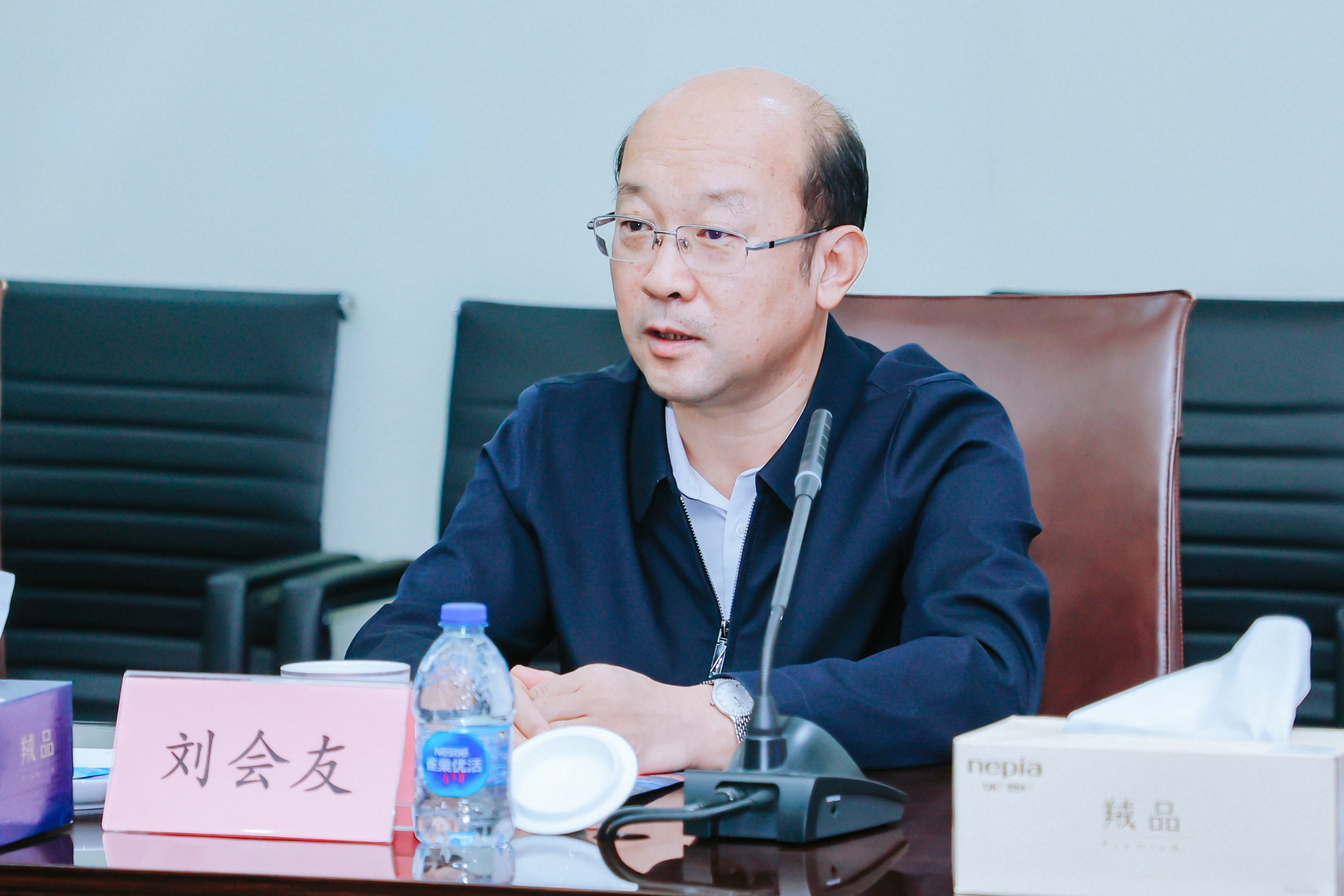 中国石化领导刘会友、张建阔一行莅临ca88参观考察(图4)